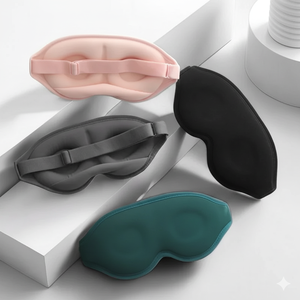 3D Pressure-Free Eye Mask – 100% Light Blocking