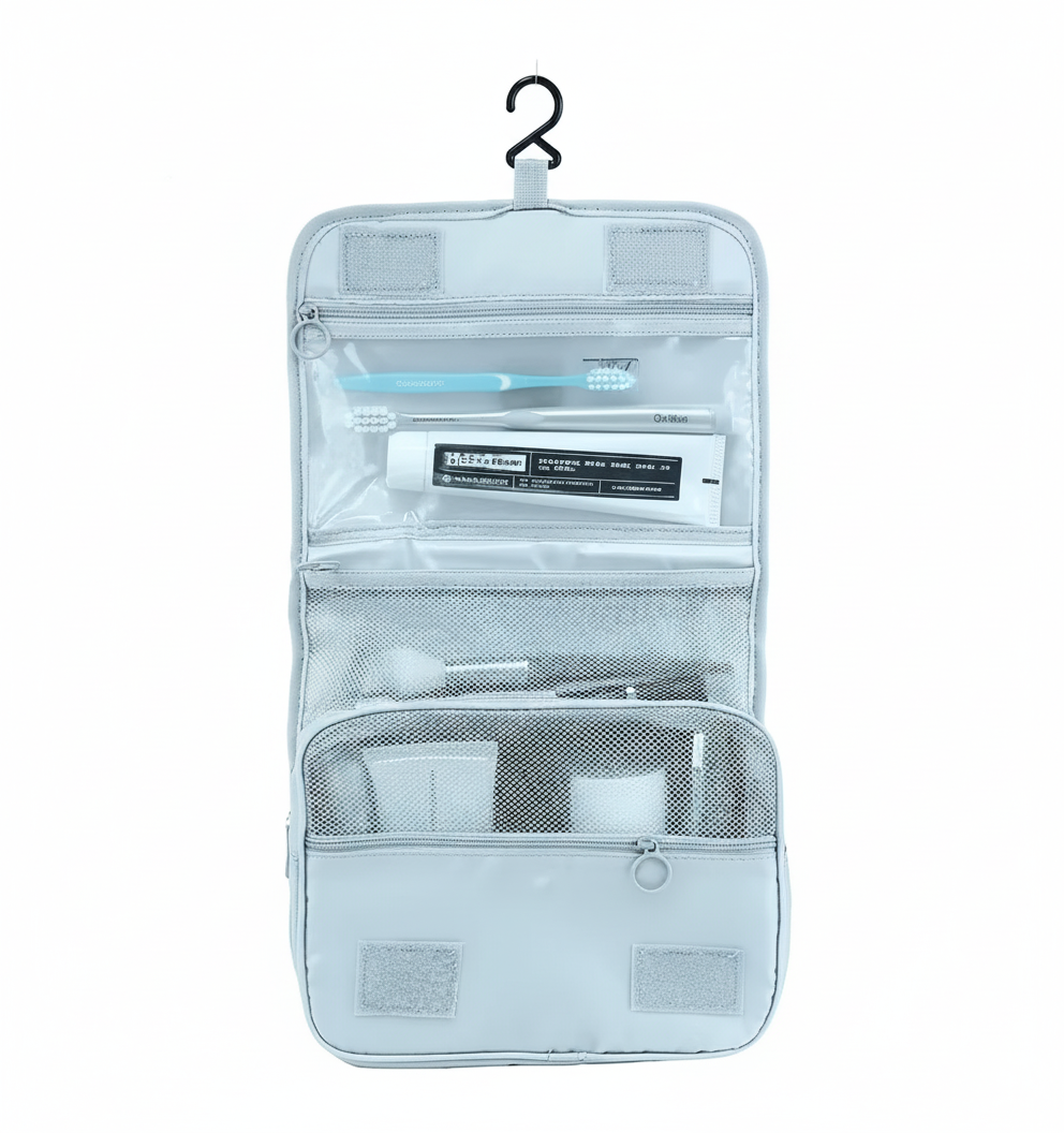 Portable Hanging Travel Organizer – Oxford Makeup Bag