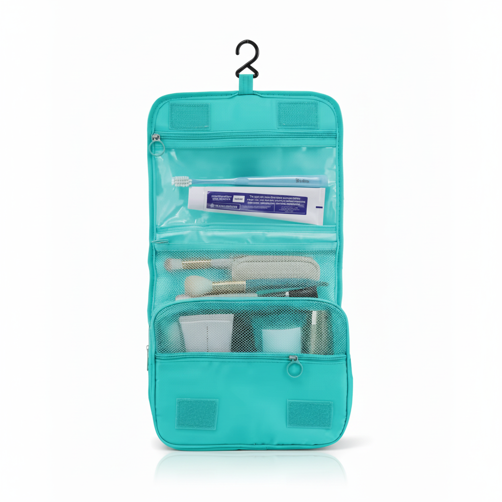 Portable Hanging Travel Organizer – Oxford Makeup Bag