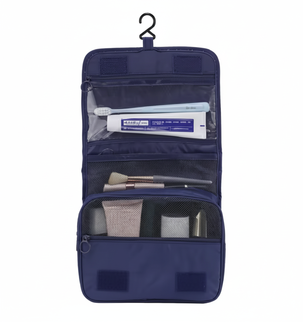 Portable Hanging Travel Organizer – Oxford Makeup Bag