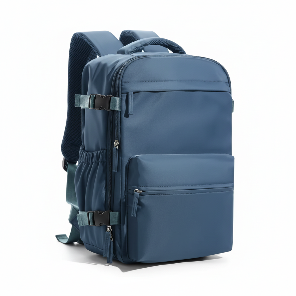 Vacuum Compression Travel Backpack – 15.6” Laptop, Expandable & Waterproof