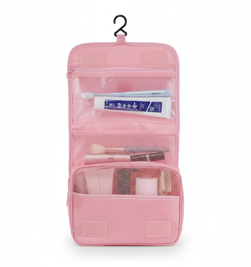 Portable Hanging Travel Organizer – Oxford Makeup Bag