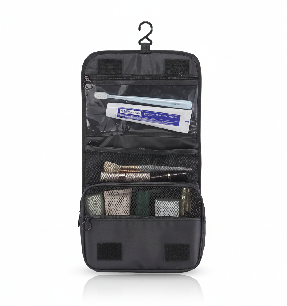 Portable Hanging Travel Organizer – Oxford Makeup Bag