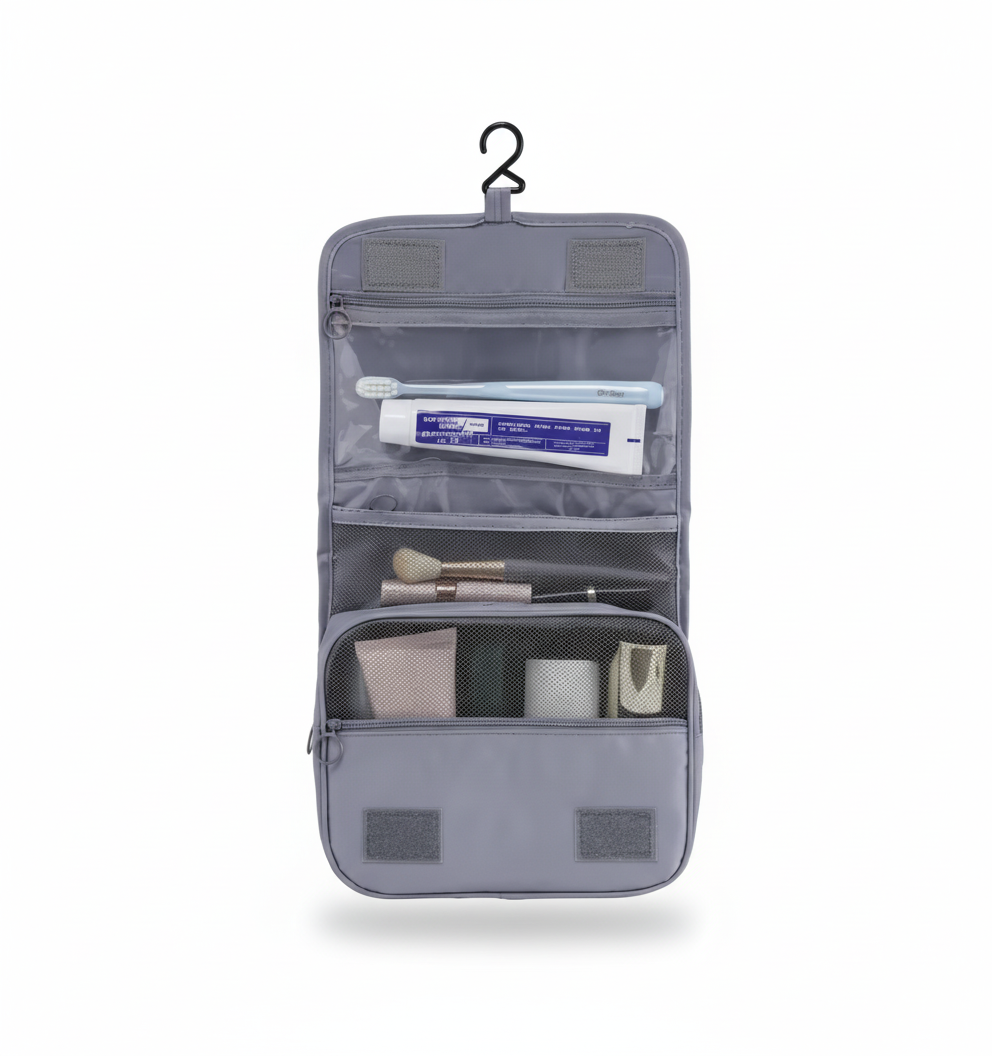 Portable Hanging Travel Organizer – Oxford Makeup Bag