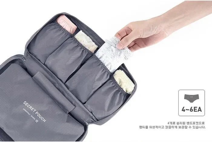 Portable Travel Storage Bag – Bra, Underwear, Toiletry & Cosmetic Organizer Case