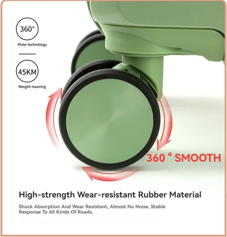 Durable ABS+PC Suitcase Set – Large Capacity Travel Luggage 18/20/22/24/26/28