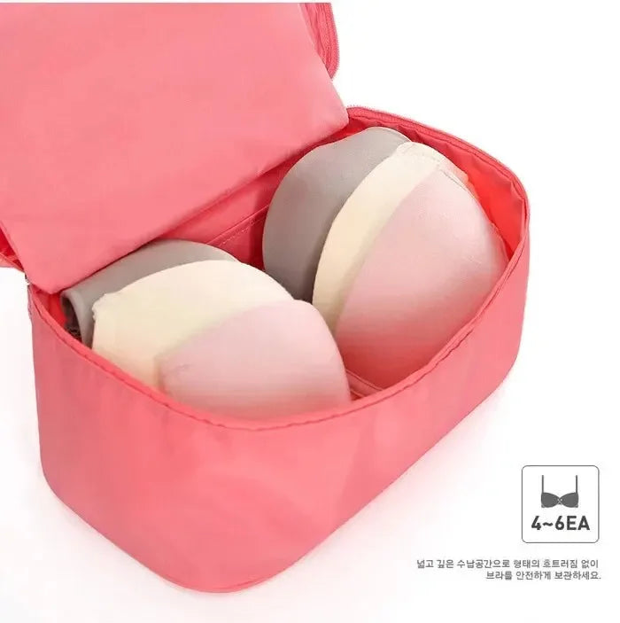 Portable Travel Storage Bag – Bra, Underwear, Toiletry & Cosmetic Organizer Case