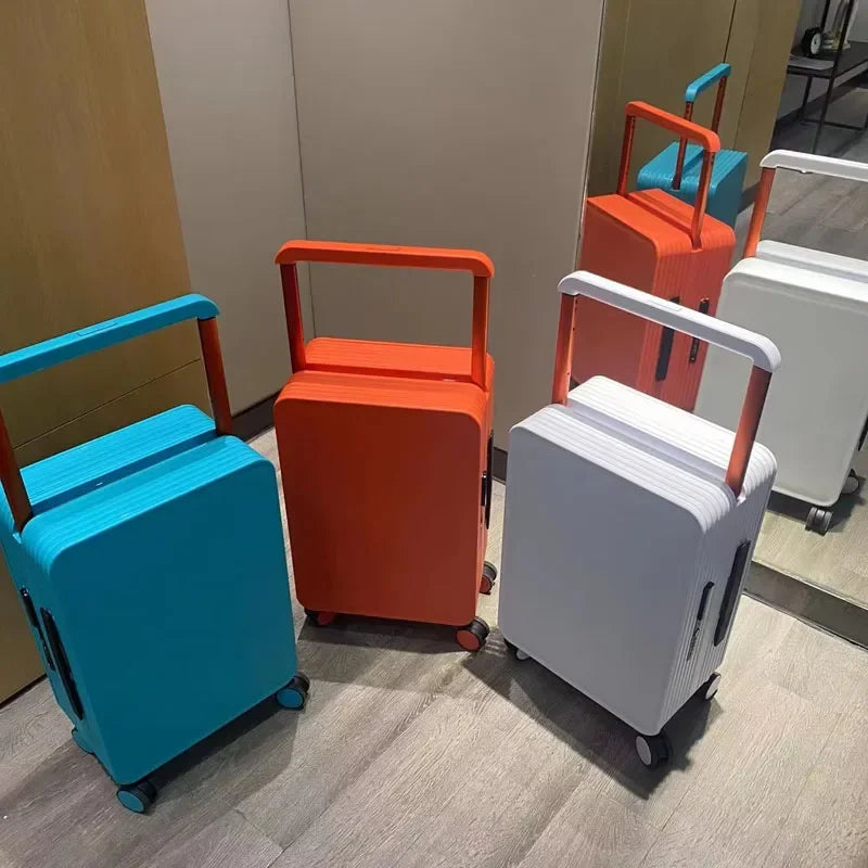 BunnyFly Luggage Trendy Wide Trolley Spinner Outdoor Large Capacity Travel  Suitcase Luggage Universal Wheel Carry on Suitcase