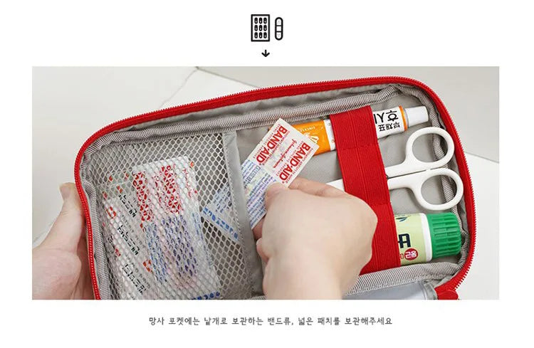 Portable Storage Bag First Aid Emergency Medicine Bag Outdoor Pill Survival Organizer Emergency Kits Package Travel Accessories