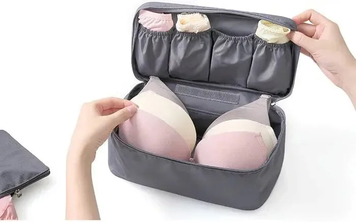 Portable Travel Storage Bag – Bra, Underwear, Toiletry & Cosmetic Organizer Case