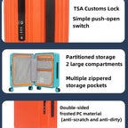 BunnyFly Luggage Trendy Wide Trolley Spinner Outdoor Large Capacity Travel  Suitcase Luggage Universal Wheel Carry on Suitcase