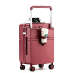 2024 Wide-Handle Smart Suitcase – USB Charging, Large Capacity, Lightweight Travel Luggage (20/24/26")