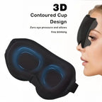 3D Pressure-Free Eye Mask – 100% Light Blocking