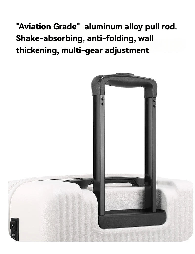 Premium Front-Open Smart Luggage with USB Charging – Large Capacity Travel Suitcase (20”/22”/24”/26”)