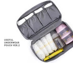 Portable Travel Storage Bag – Bra, Underwear, Toiletry & Cosmetic Organizer Case