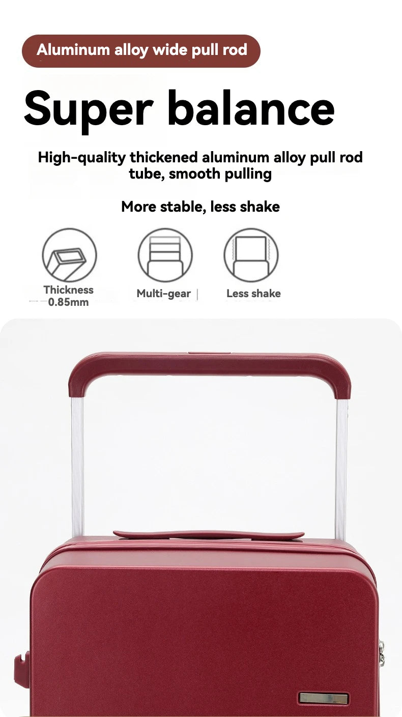 2024 Wide-Handle Smart Suitcase – USB Charging, Large Capacity, Lightweight Travel Luggage (20/24/26")