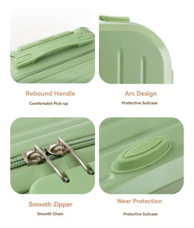 Durable ABS+PC Suitcase Set – Large Capacity Travel Luggage 18/20/22/24/26/28