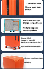 BunnyFly Luggage Trendy Wide Trolley Spinner Outdoor Large Capacity Travel  Suitcase Luggage Universal Wheel Carry on Suitcase