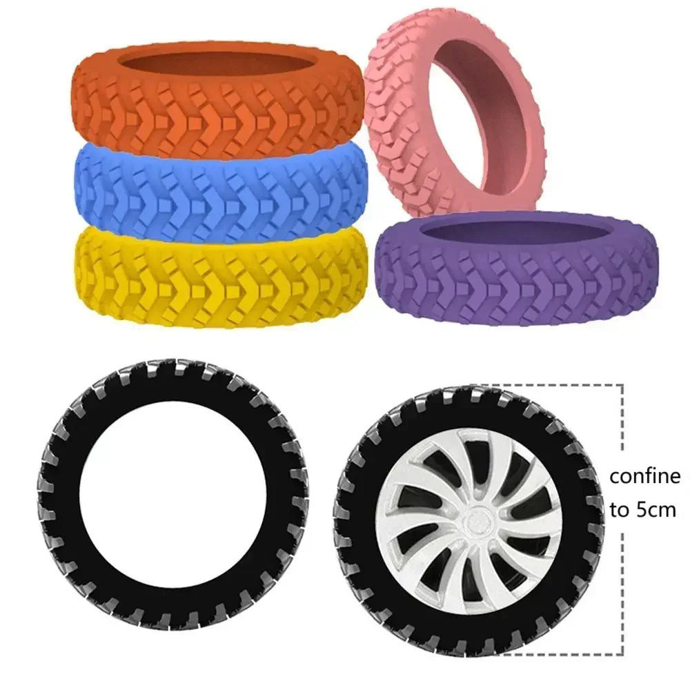 Silicone Luggage Wheel Protectors – Noise-Reducing Caster Covers (8pcs)