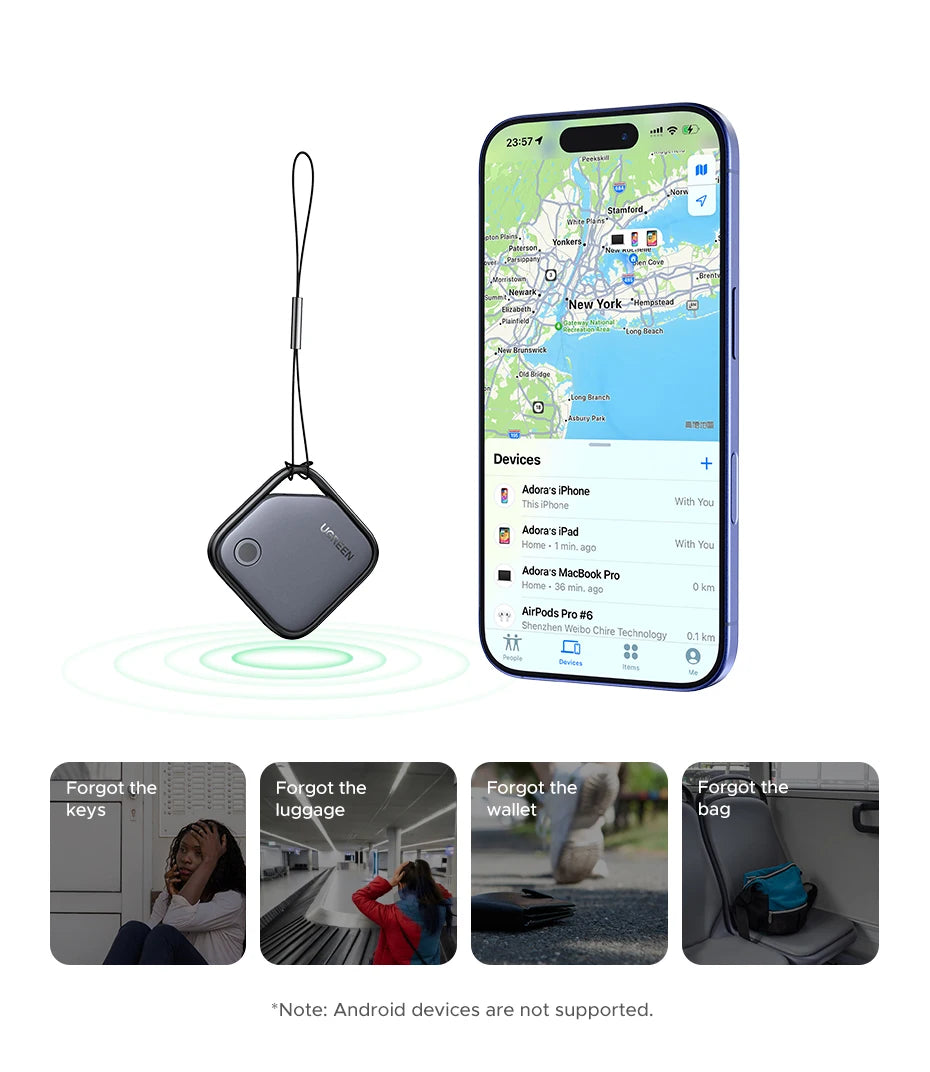 UGREEN Smart Tag Bluetooth Tracker For iPhone Apple Find My (only IOS)