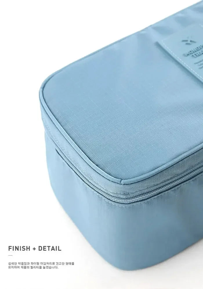 Portable Travel Storage Bag – Bra, Underwear, Toiletry & Cosmetic Organizer Case