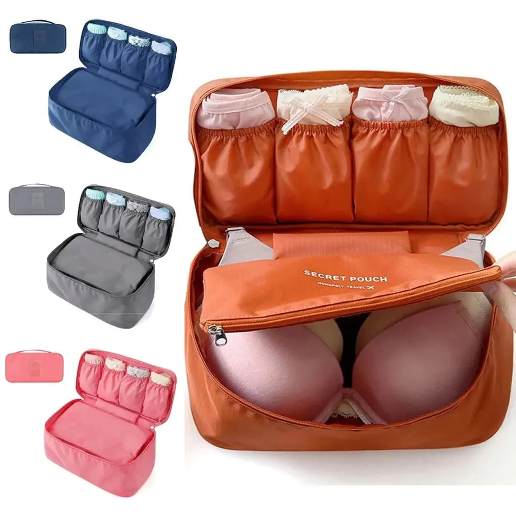 Portable Travel Storage Bag – Bra, Underwear, Toiletry & Cosmetic Organizer Case