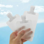 5Pcs Travel Bottles Set – Refillable Squeeze Pouches for Shampoo, Lotion & Liquid Toiletries