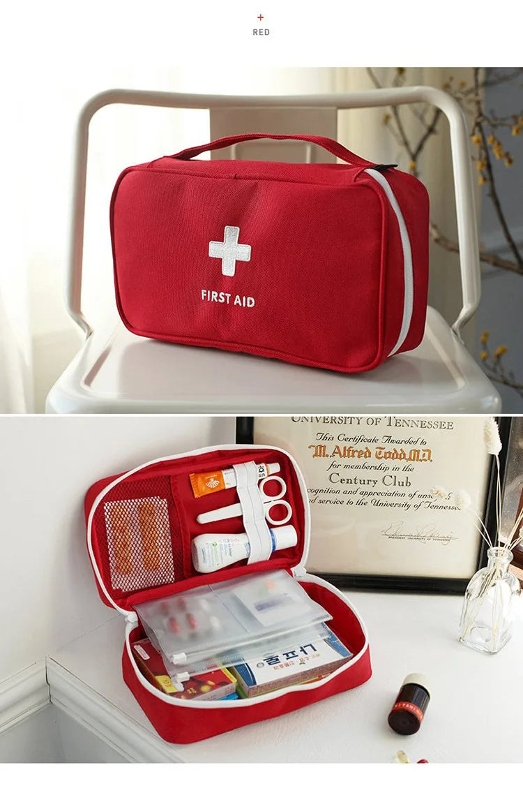 Portable Storage Bag First Aid Emergency Medicine Bag Outdoor Pill Survival Organizer Emergency Kits Package Travel Accessories