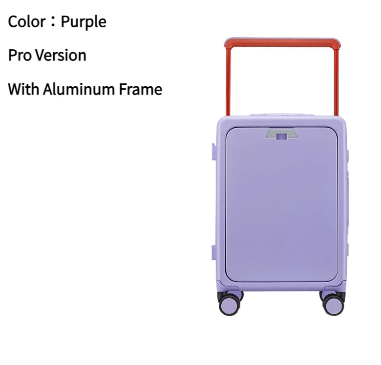 Smart USB-Charging Travel Suitcase Set – Lightweight & Durable (20” / 24”)