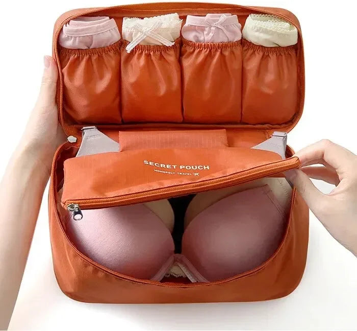 Portable Travel Storage Bag – Bra, Underwear, Toiletry & Cosmetic Organizer Case