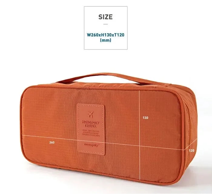 Portable Travel Storage Bag – Bra, Underwear, Toiletry & Cosmetic Organizer Case
