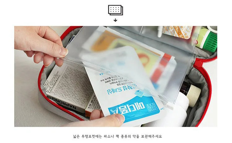 Portable Storage Bag First Aid Emergency Medicine Bag Outdoor Pill Survival Organizer Emergency Kits Package Travel Accessories