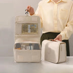 Portable Hanging Travel Organizer – Oxford Makeup Bag