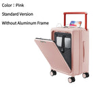 Smart USB-Charging Travel Suitcase Set – Lightweight & Durable (20” / 24”)