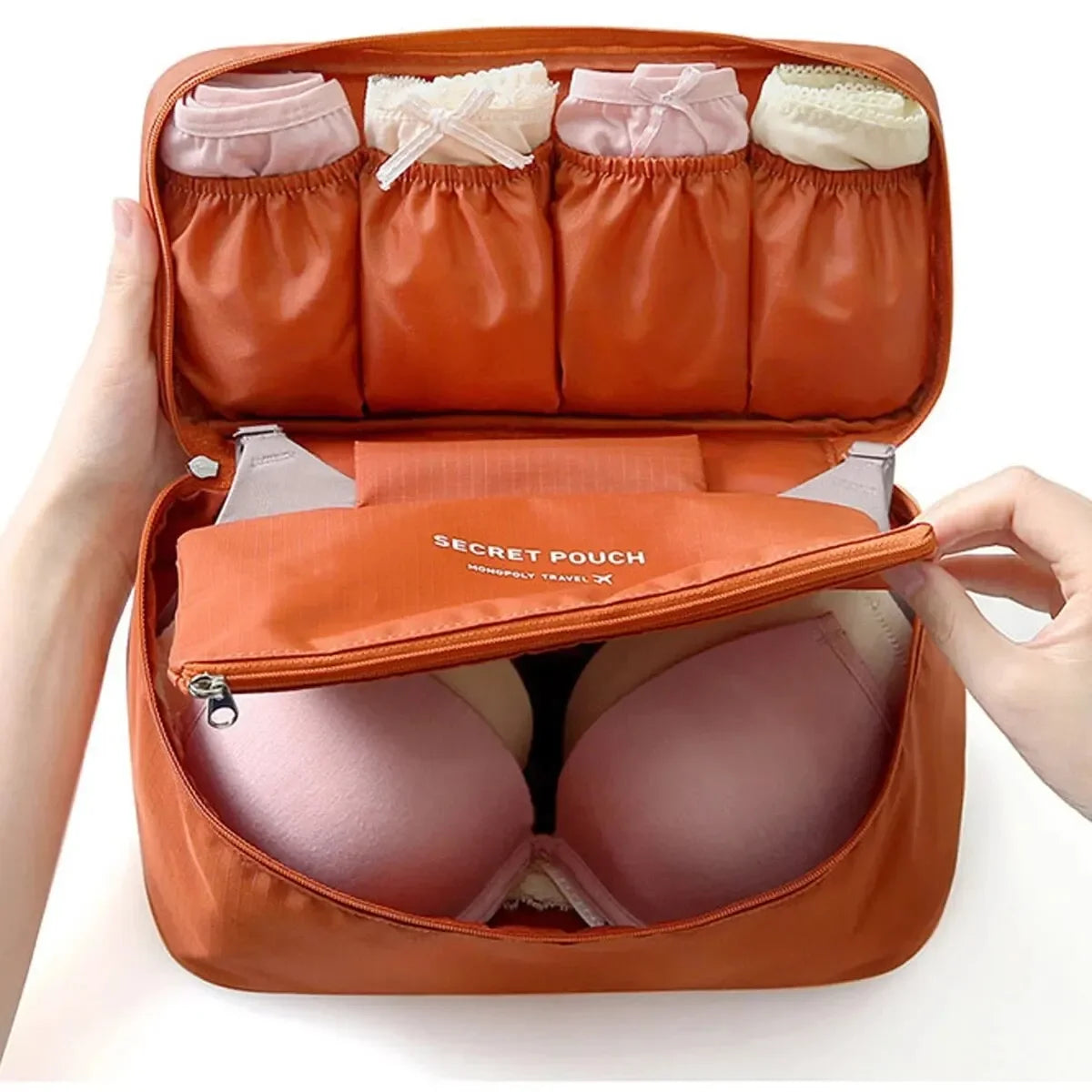 Portable Travel Storage Bag – Bra, Underwear, Toiletry & Cosmetic Organizer Case