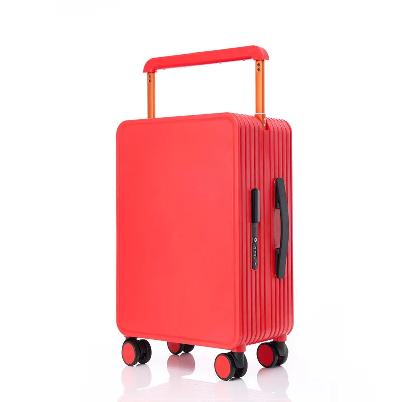 BunnyFly Luggage Trendy Wide Trolley Spinner Outdoor Large Capacity Travel  Suitcase Luggage Universal Wheel Carry on Suitcase