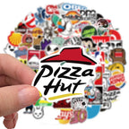 Aesthetic Brand Logo Stickers – Colorful Mixed Luggage Decals