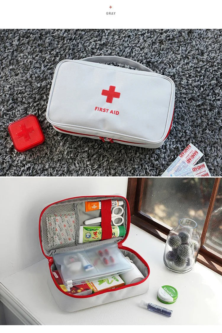 Portable Storage Bag First Aid Emergency Medicine Bag Outdoor Pill Survival Organizer Emergency Kits Package Travel Accessories