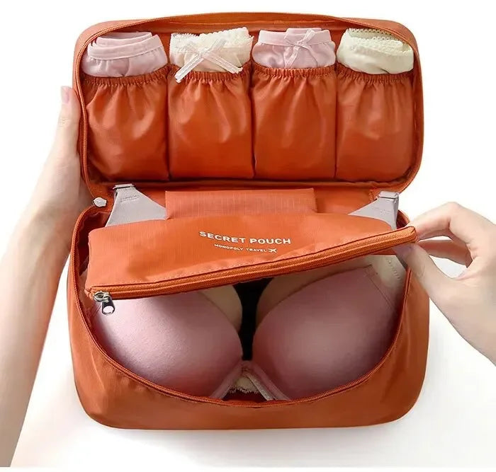 Portable Travel Storage Bag – Bra, Underwear, Toiletry & Cosmetic Organizer Case
