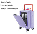 Smart USB-Charging Travel Suitcase Set – Lightweight & Durable (20” / 24”)