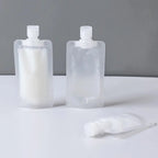 5Pcs Travel Bottles Set – Refillable Squeeze Pouches for Shampoo, Lotion & Liquid Toiletries