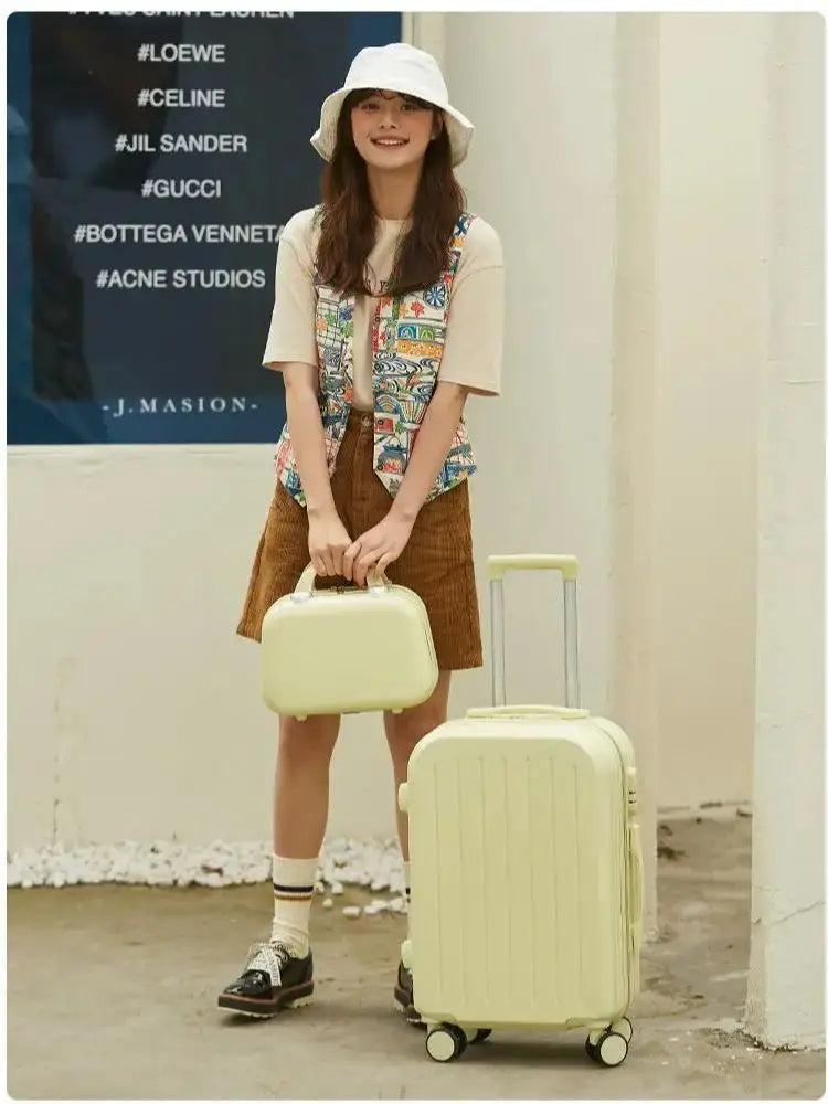 Durable ABS+PC Suitcase Set – Large Capacity Travel Luggage 18/20/22/24/26/28